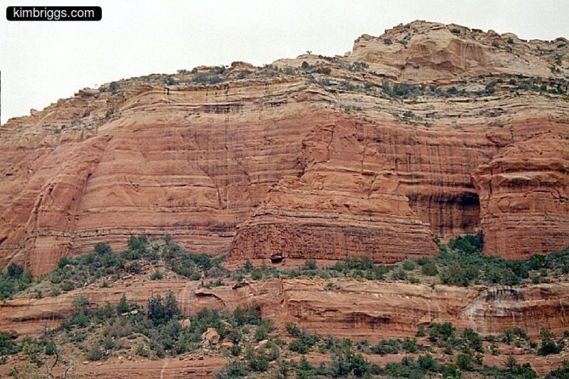 Arizona red rock layers.