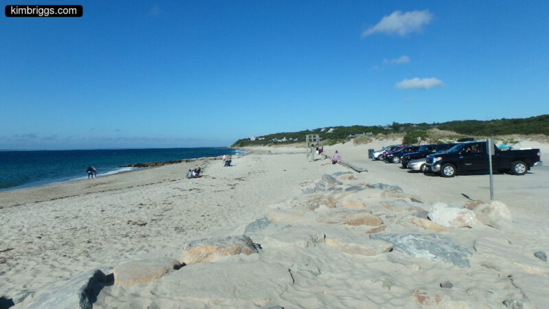 Menemsha Beach and parking lot