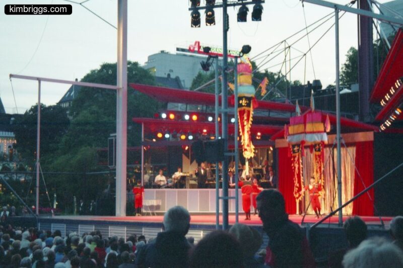 Tivoli Gardens stage in Copenhagen.