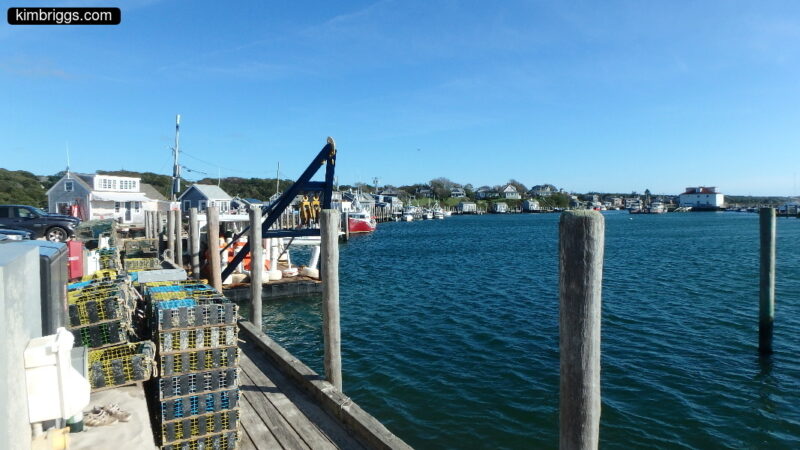 Menemsha, MA, dock and shoreline.