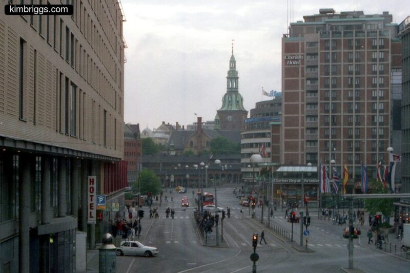 Downtown Oslo, Norway.