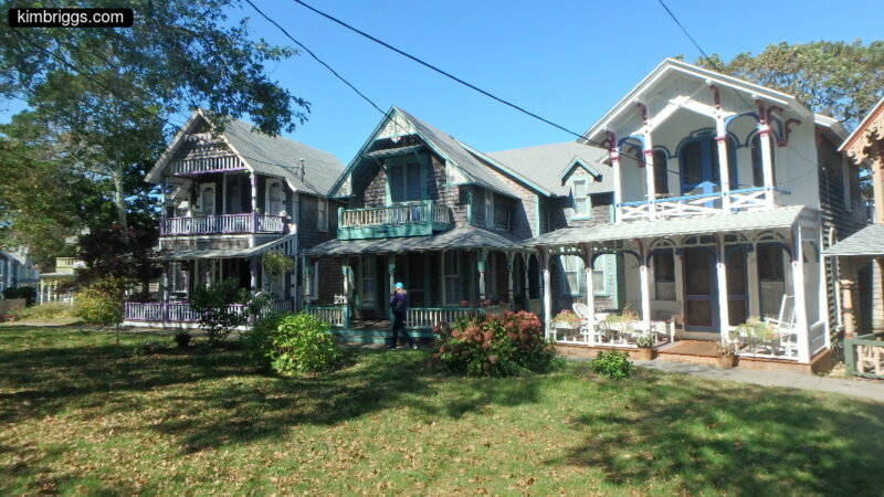 Multi-colored Victorian houses