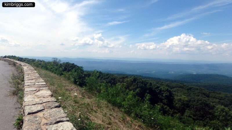 Skyline Drive pull-off in Virginia.
