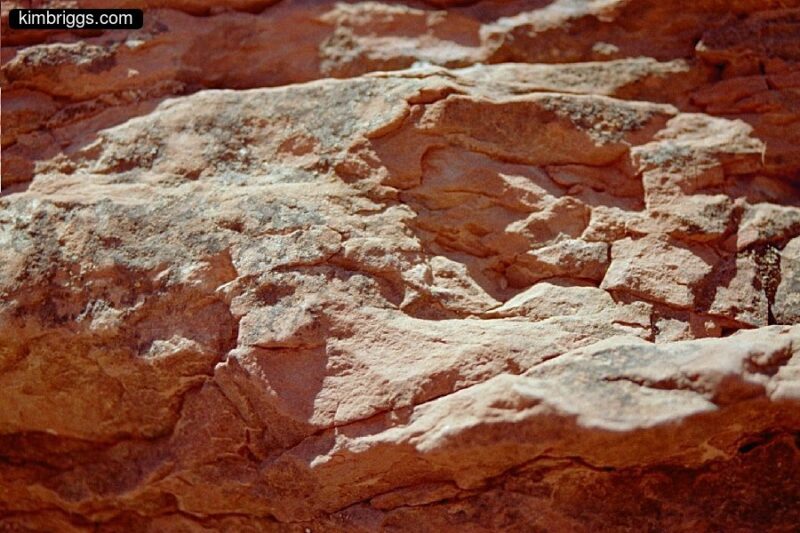 Red rock close-up.