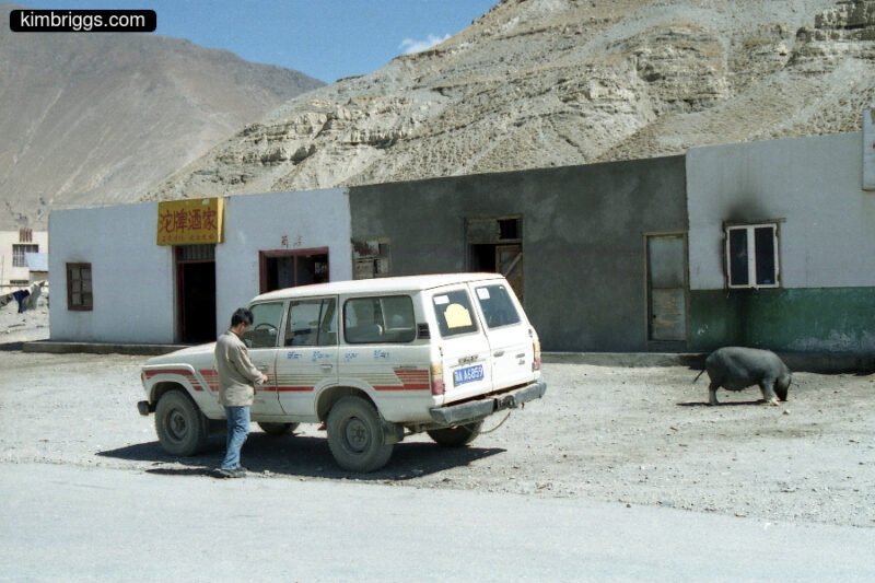 Tibet tour SUV with driver.
