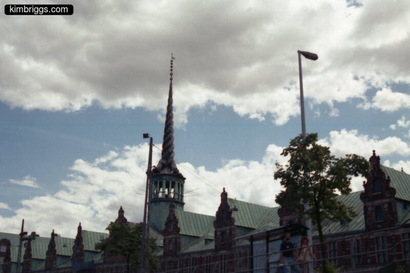 Christianborg palace spire.