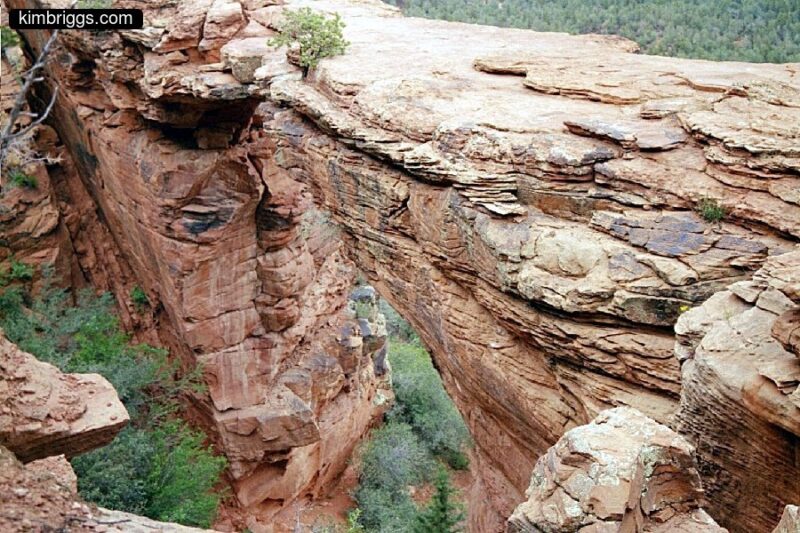 Devil's Bridge Arizona close-up view.