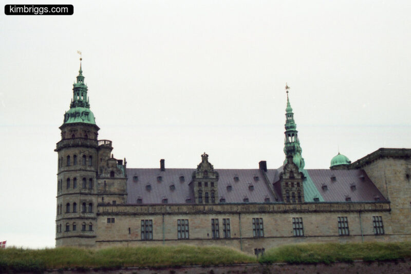 Kronborg Castle roofline Denmark.