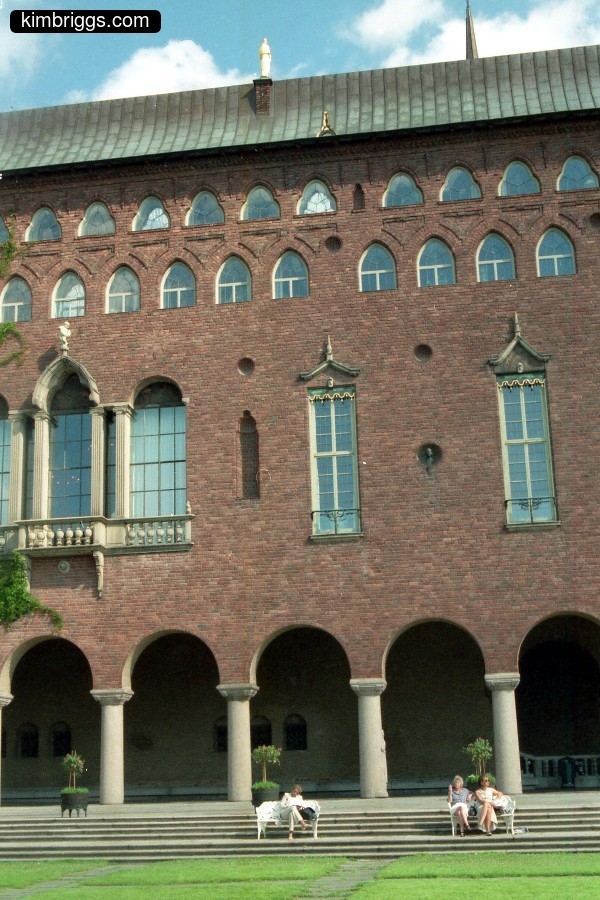 Stockholm town hall exterior.