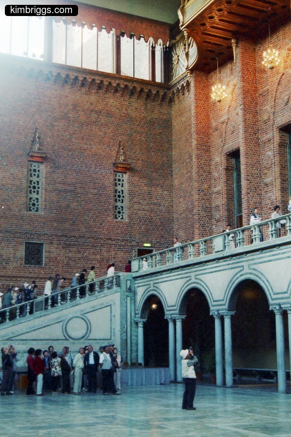 Stockholm Town Hall interior.
