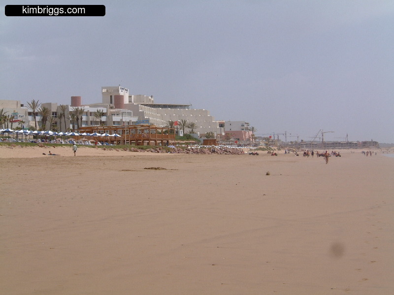 A resort on Agadir beach.