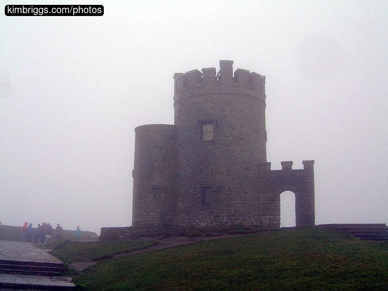 Small stone tower at the Cliffs of Moher.