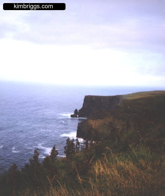 Cliffs of Moher from a distance.