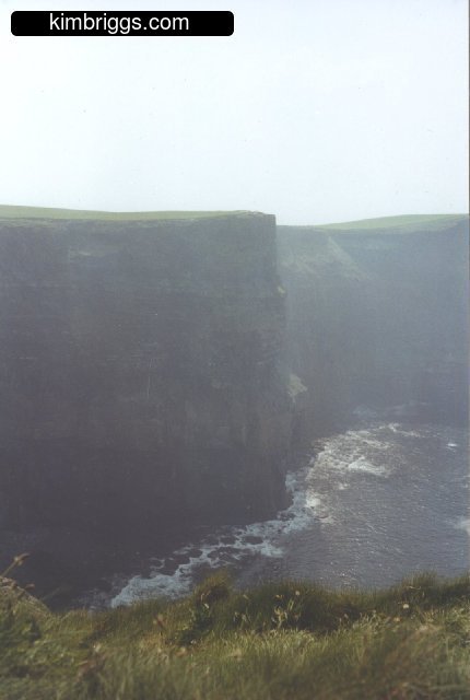 Vertical Cliffs of Moher in Ireland.