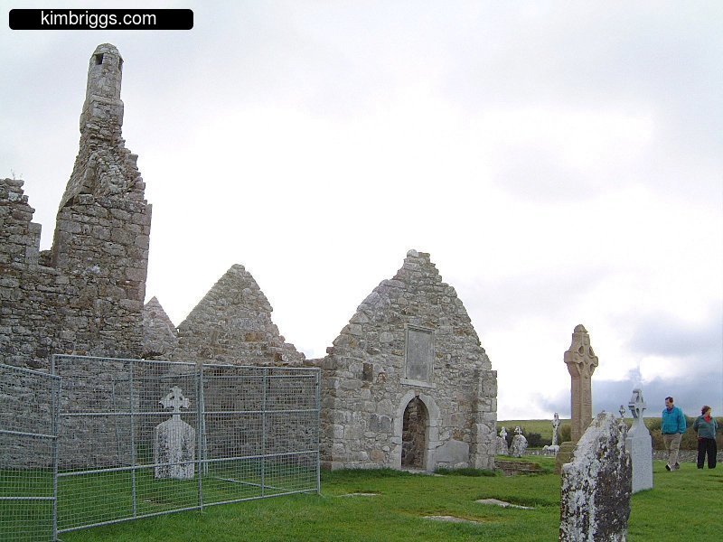 Stone ruins at Clonmacnoise.