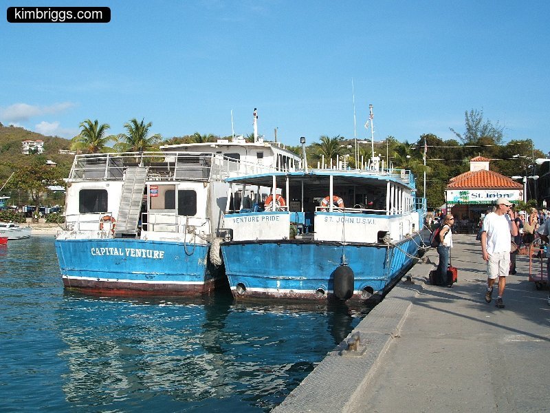 St. John and St. Thomas ferries, USVI.