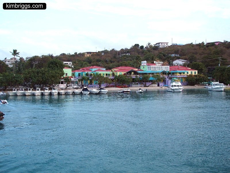 View of Cruz Bay harbor from the St. Thomas ferry.