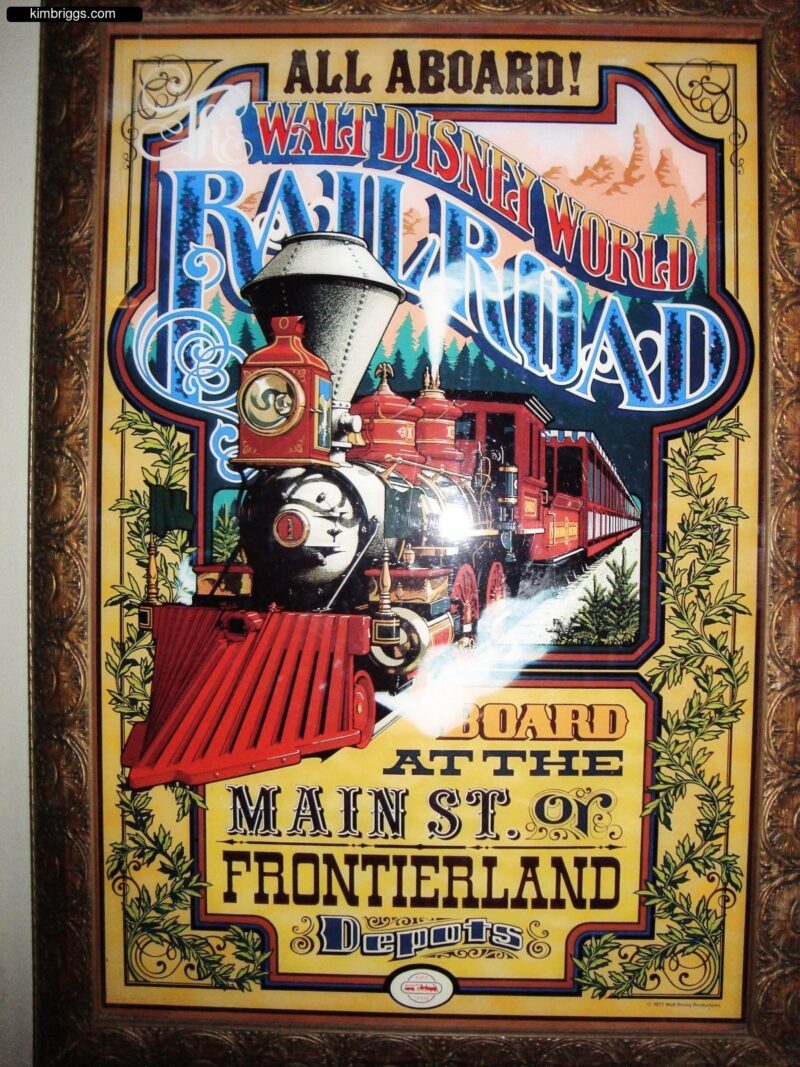 Sign for Walt Disney World Railroad.