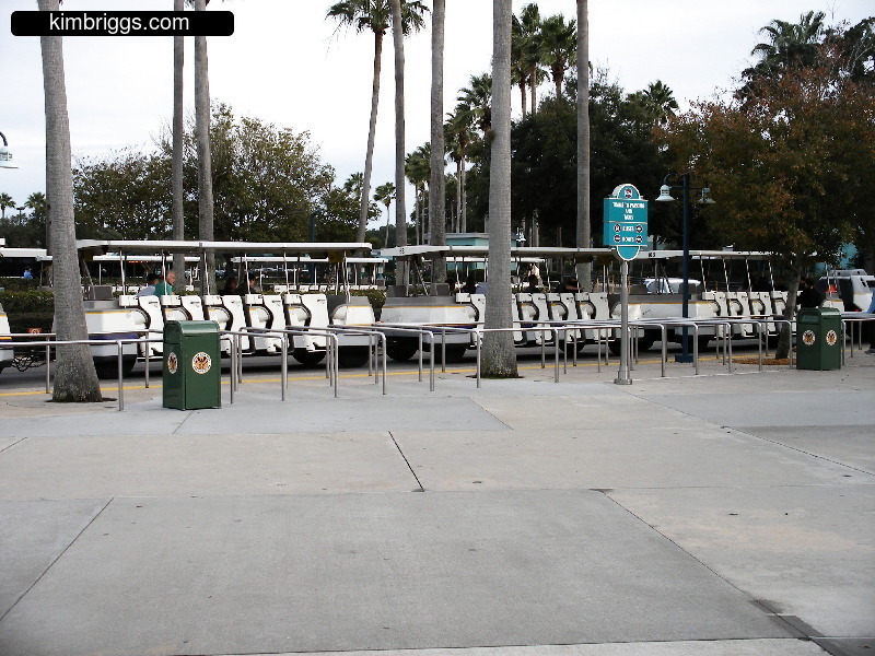 Disney World parking lot tram.