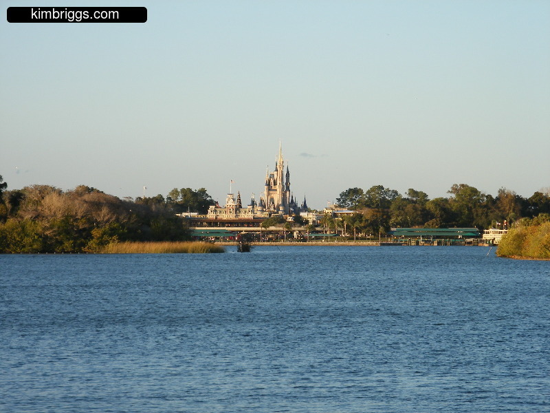Disney World skyline from across the lake.