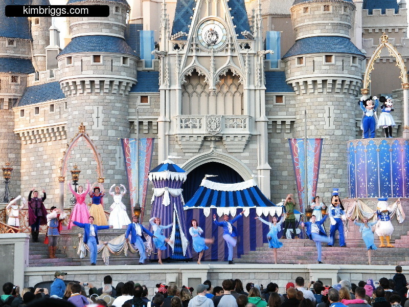 Cinderella's Castle dance show.