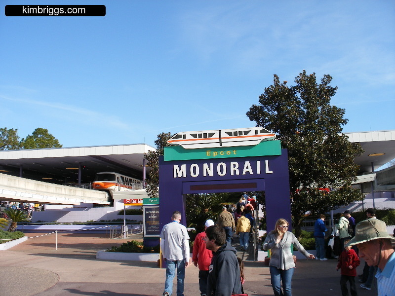 Disney World monorail.