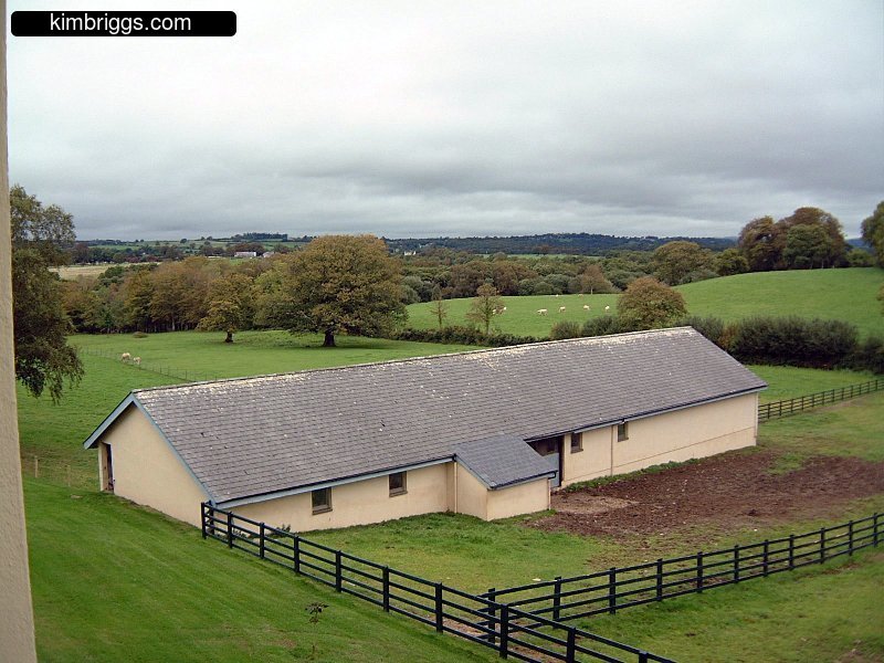 View at Dunloe Castle barn