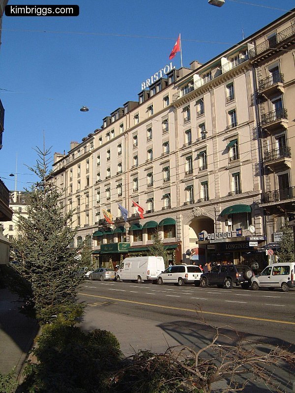 Geneva Hotel Bristol street view.
