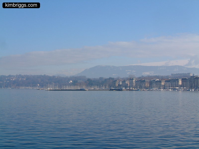 Lake Geneva landscape.