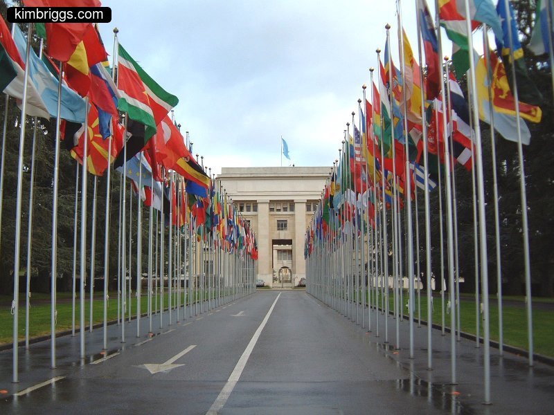 United Nations building in Geneva.