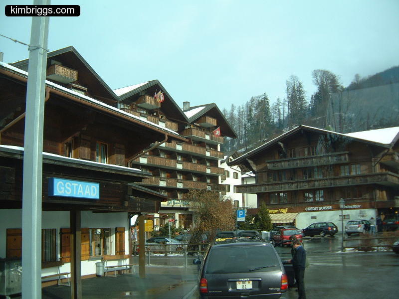 Downtown Gstaad, Switzerland.