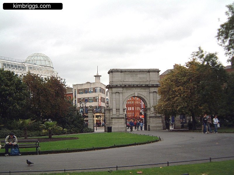 Stone Arch entrance to St. Stephen's Green