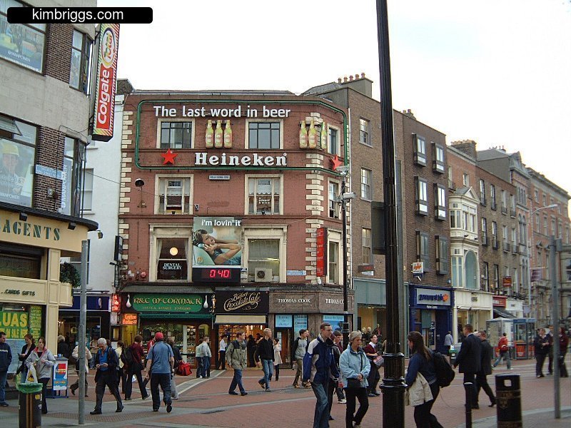 Grafton Street in Dublin Ireland.