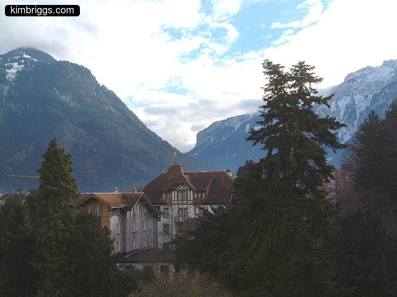 View from Hotel Mattenhof in Interlaken.