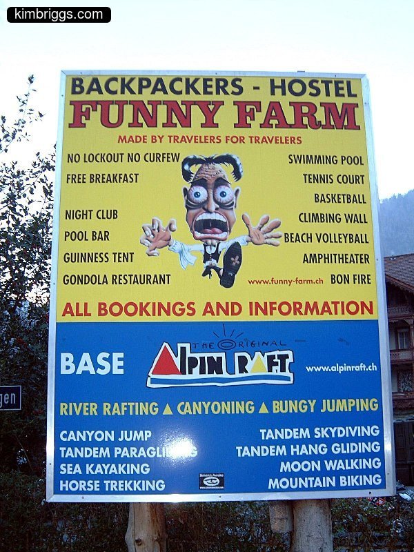 Sign for Hotel Mattenhof from 2005.