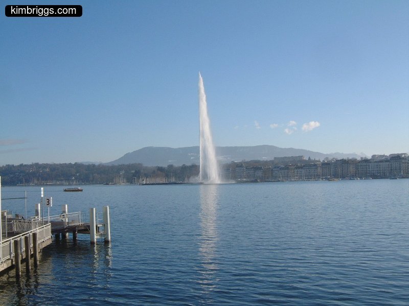 Jet D'Eau in Geneva, Switzerland.