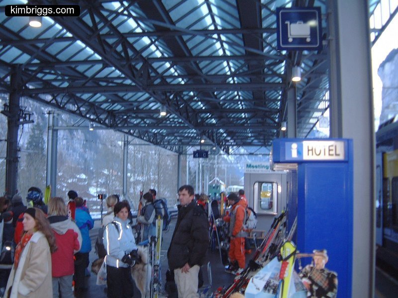 Junfraujoch cog train station.