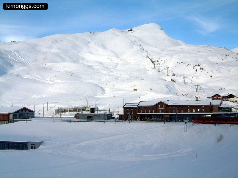 A train station on Jungfraujoch.