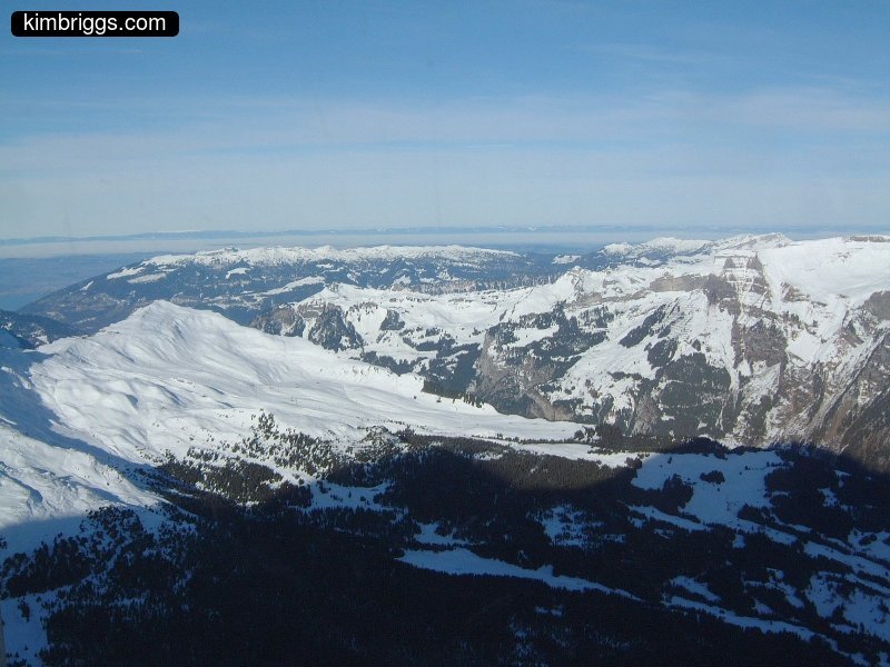 View of Swiss Alps from Jungfraujoch.