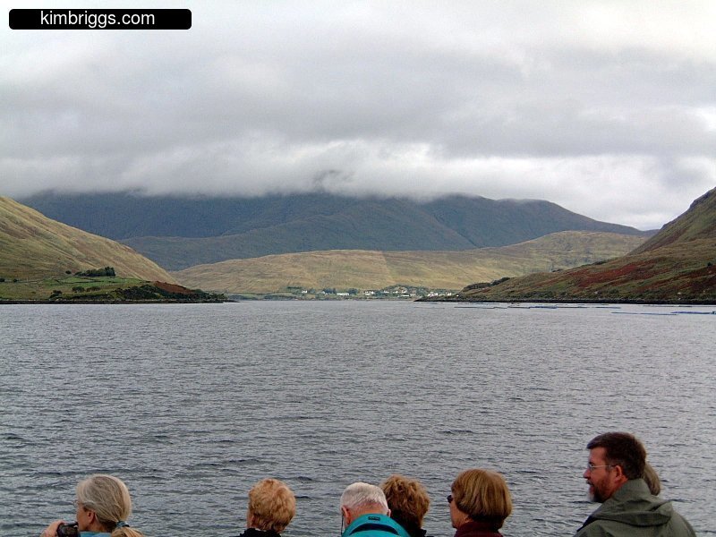 The view from the Killary Fjord tour boat.