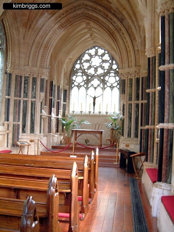 Kylemore Abbey Chapel interior.