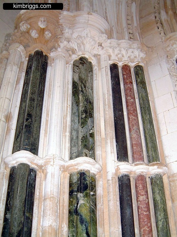 Connemara Marble pillars.