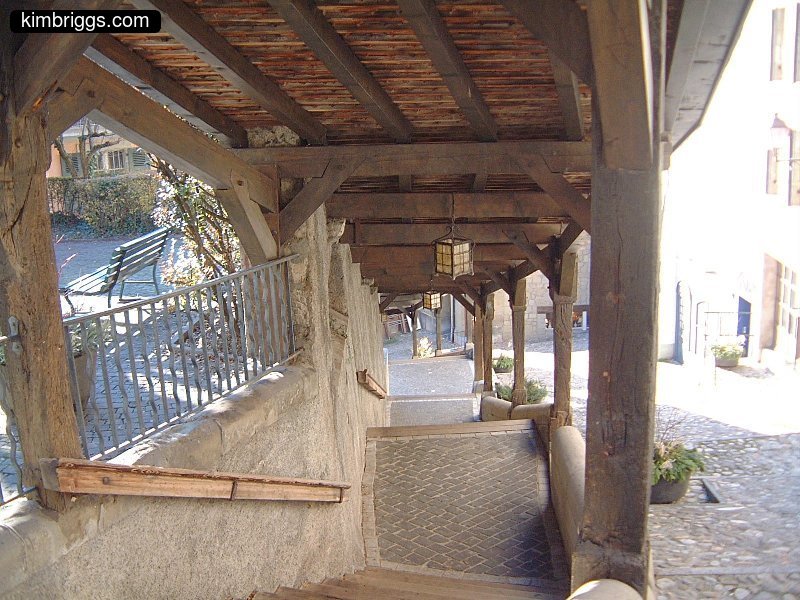 Very old staircase in Lausanne, Switzerland.