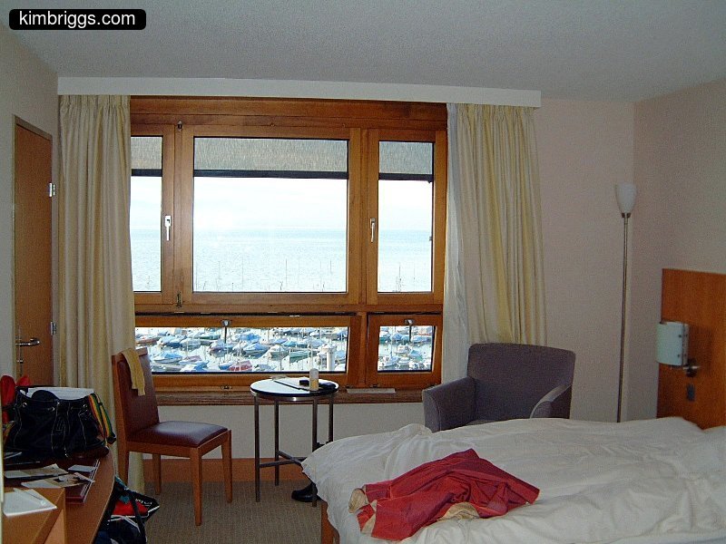 Movenpick Hotel room in Lausanne.