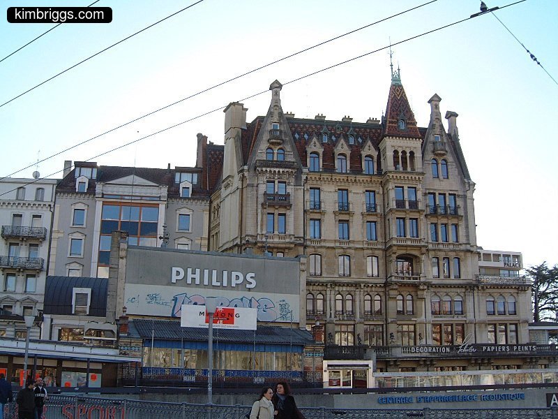 Lausanne European architecture.