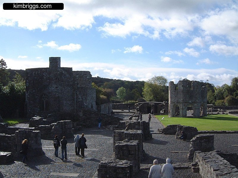 Stone ruin foundation