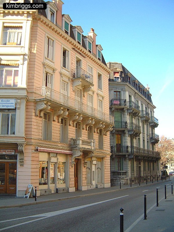 Typical old-world European city architecture.
