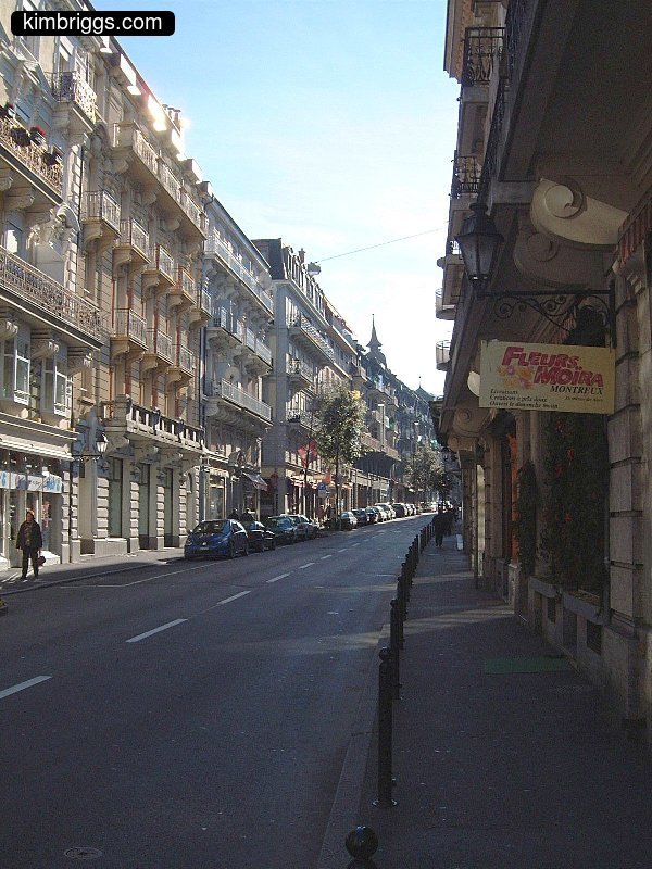 Street of Montreux, Switzerland.