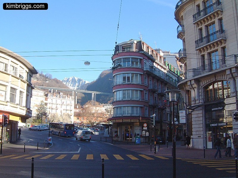 Montreux city intersection.