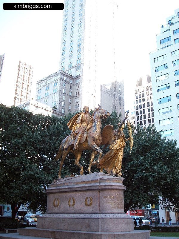 William Tecumseh Sherman Statue near Central Park, NYC.